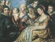 Peter Paul Rubens The Artist with the Van Noort Family (MK01) oil painting on canvas